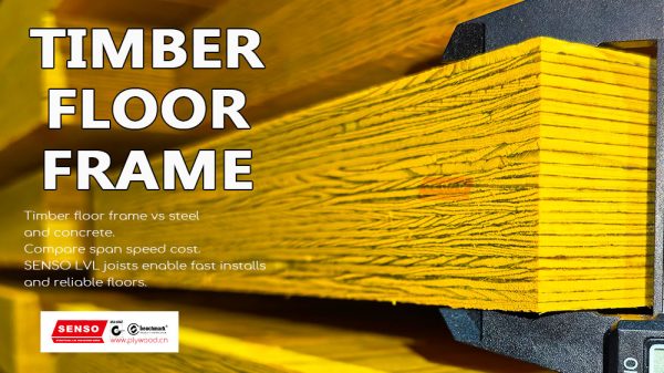 Timber Floor Frame, LVL floor joists, timber framing, laminated veneer lumber, timber frame construction, wood beam, wooden beams, floor joist spacing