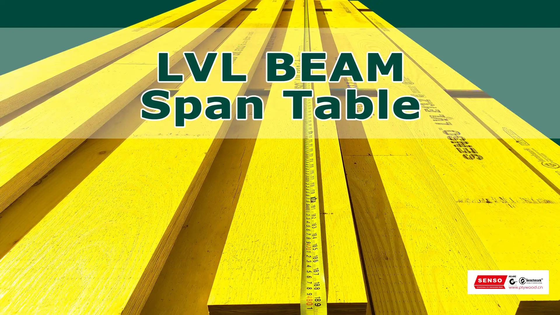 LVL beam span table for choosing the right beam size fast