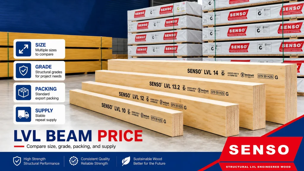 LVL Beam Price Factors Buyers Should Check First LVL Beam Price factors for buyers comparing SENSO engineered wood beams and plywood sheet supply