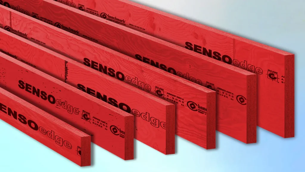 Edge Form LVL plinth beam board by SENSO for straight slab edges and stable formwork support
