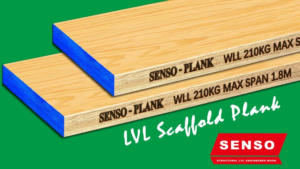 SENSO LVL Scaffold Plank for safer scaffold platforms and stable construction site access
